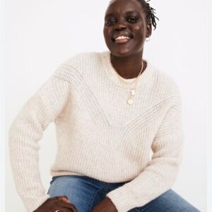 Madewell BELFIORE Cozy Cream Women's Sweater wool & camel hair